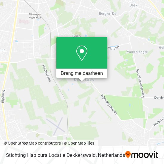 Stichting Habicura Locatie Dekkerswald kaart