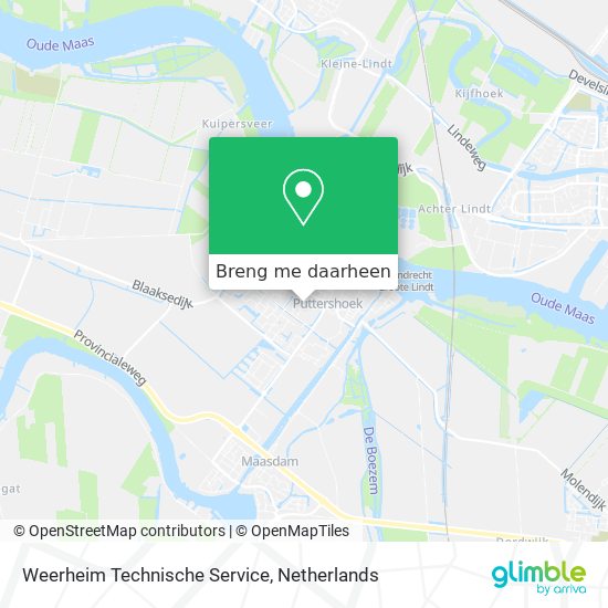 Weerheim Technische Service kaart