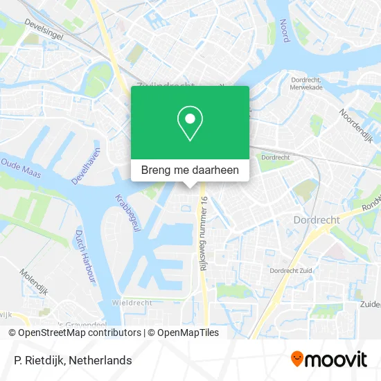 P. Rietdijk kaart