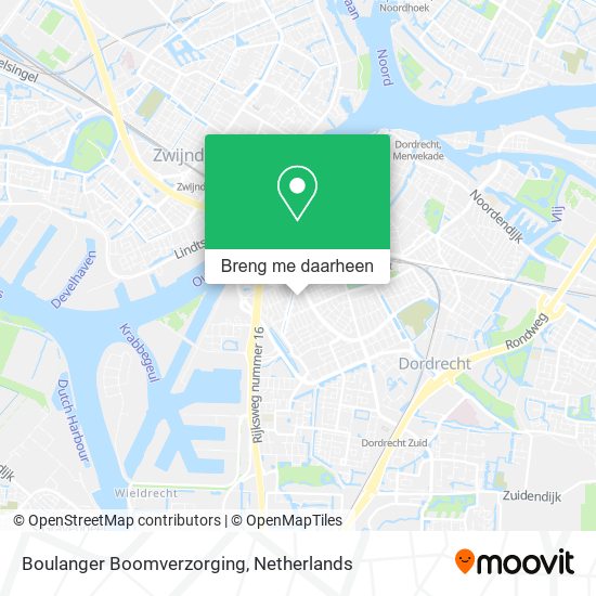 Boulanger Boomverzorging kaart