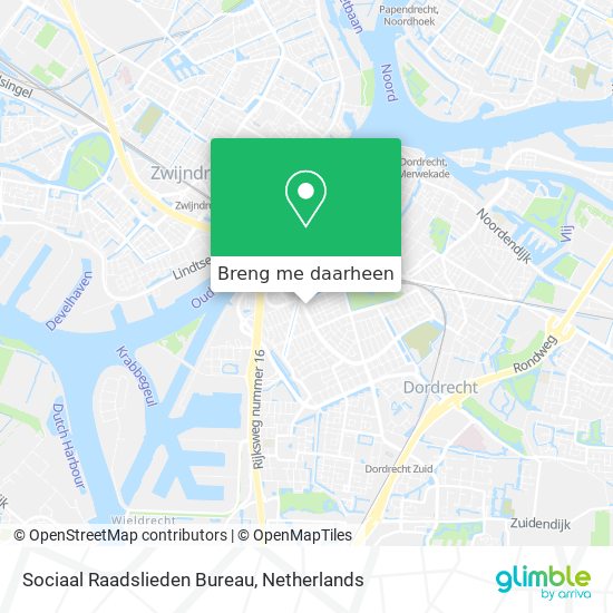 Sociaal Raadslieden Bureau kaart