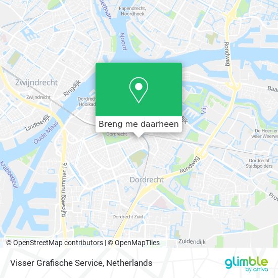 Visser Grafische Service kaart