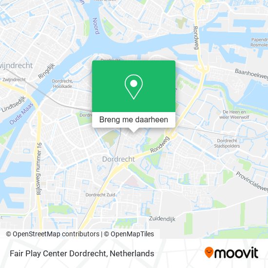 Fair Play Center Dordrecht kaart