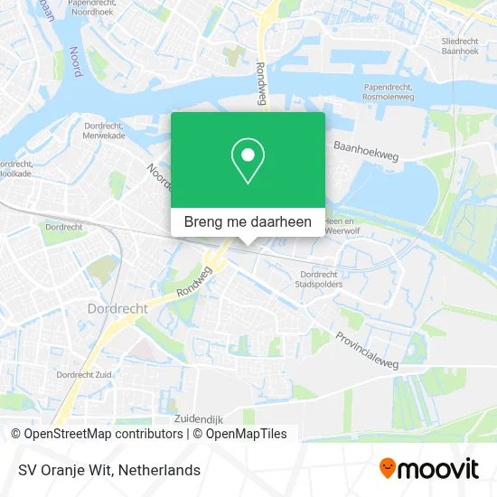 SV Oranje Wit kaart