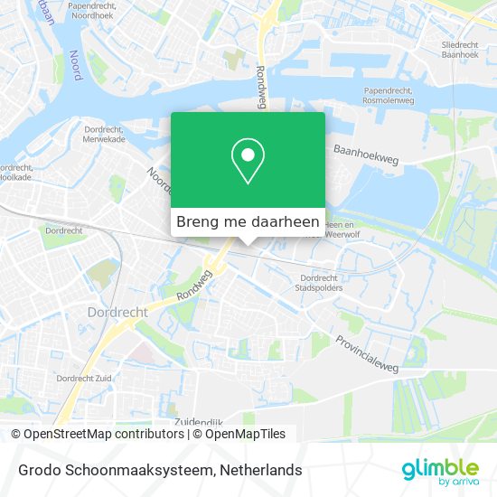 Grodo Schoonmaaksysteem kaart