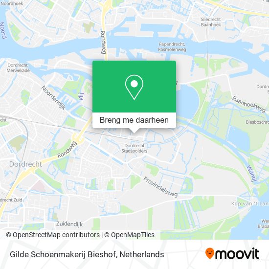 Gilde Schoenmakerij Bieshof kaart