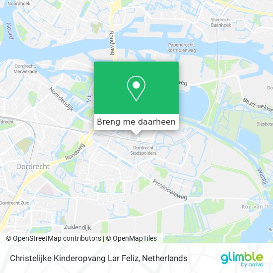 Christelijke Kinderopvang Lar Feliz kaart