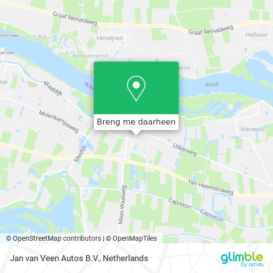 Jan van Veen Autos B.V. kaart
