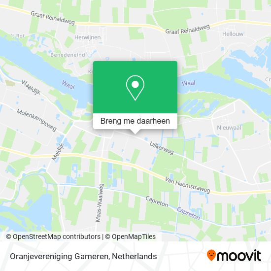 Oranjevereniging Gameren kaart