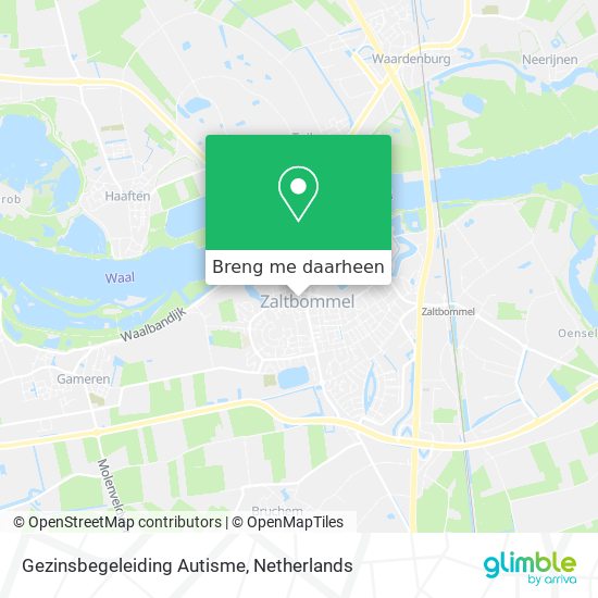 Gezinsbegeleiding Autisme kaart