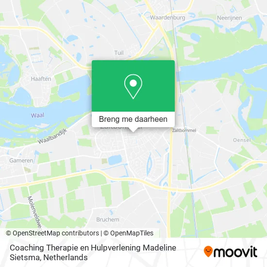 Coaching Therapie en Hulpverlening Madeline Sietsma kaart