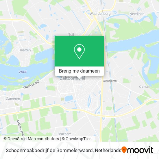 Schoonmaakbedrijf de Bommelerwaard kaart