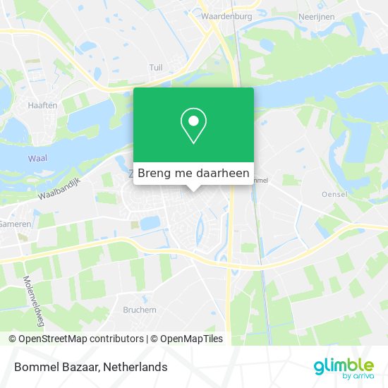 Bommel Bazaar kaart