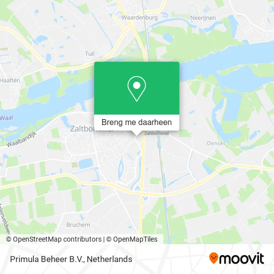 Primula Beheer B.V. kaart