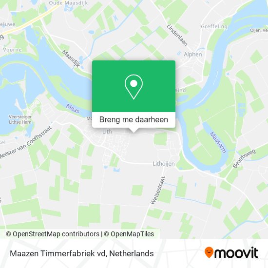 Maazen Timmerfabriek vd kaart