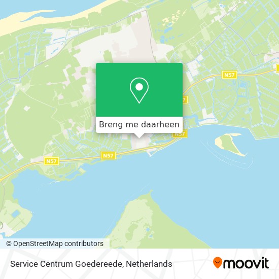 Service Centrum Goedereede kaart