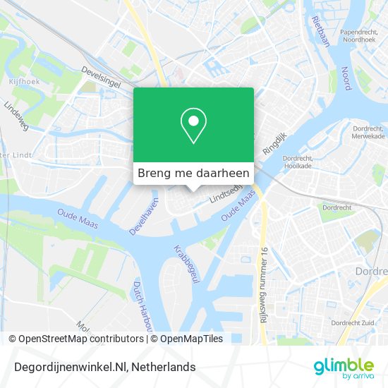 Degordijnenwinkel.Nl kaart