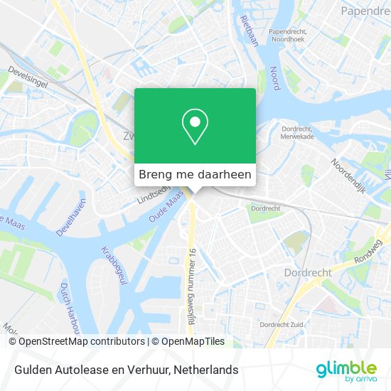 Gulden Autolease en Verhuur kaart