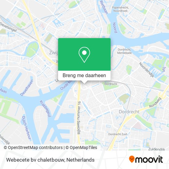 Webecete bv chaletbouw kaart