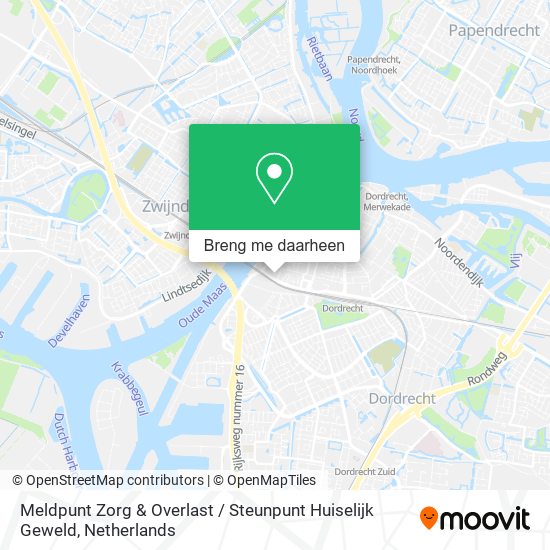 Meldpunt Zorg & Overlast / Steunpunt Huiselijk Geweld kaart