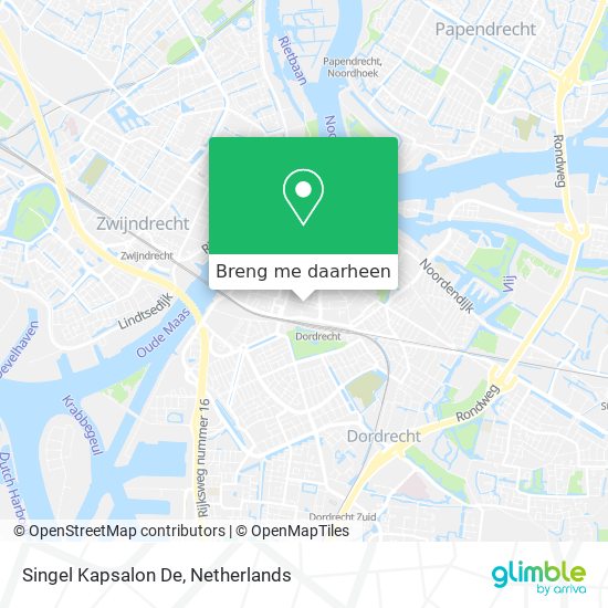 Singel Kapsalon De kaart