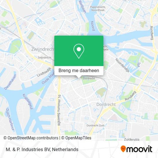 M. & P. Industries BV kaart