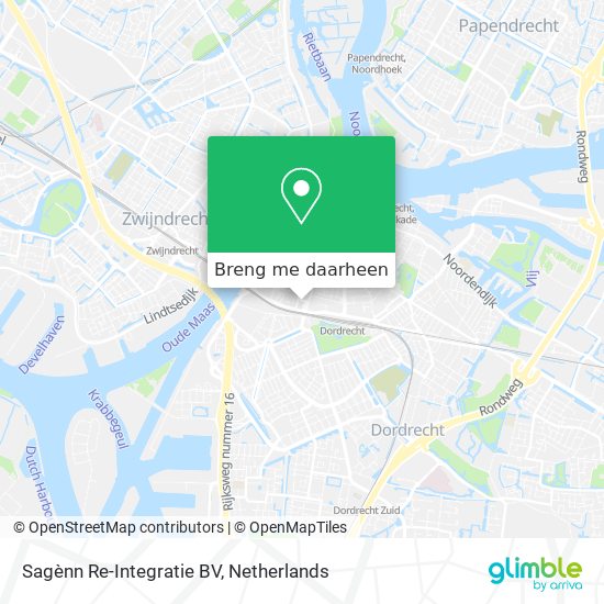 Sagènn Re-Integratie BV kaart