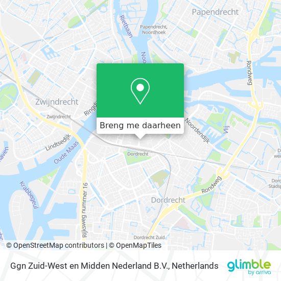 Ggn Zuid-West en Midden Nederland B.V. kaart