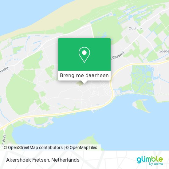 Akershoek Fietsen kaart