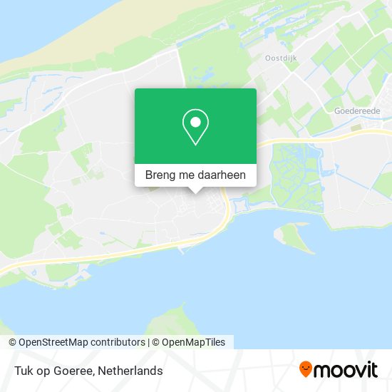 Tuk op Goeree kaart
