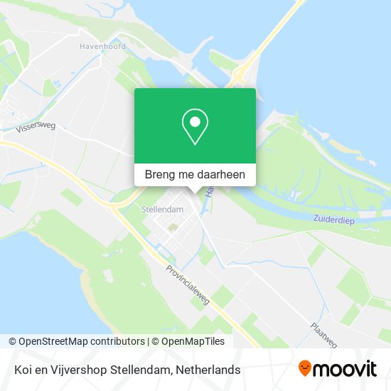 Koi en Vijvershop Stellendam kaart