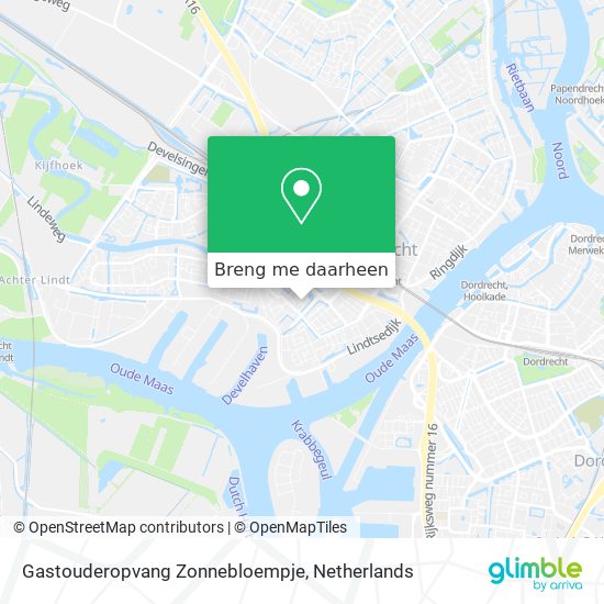 Gastouderopvang Zonnebloempje kaart