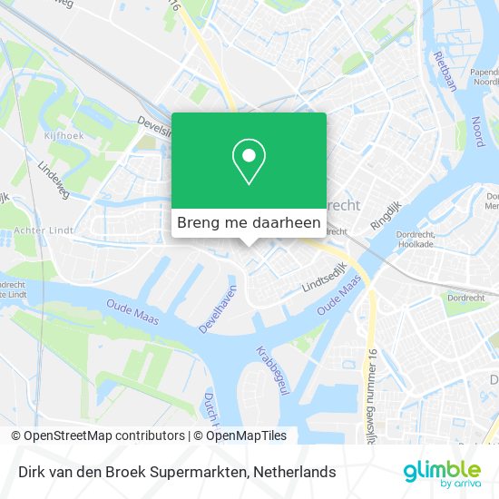 Dirk van den Broek Supermarkten kaart