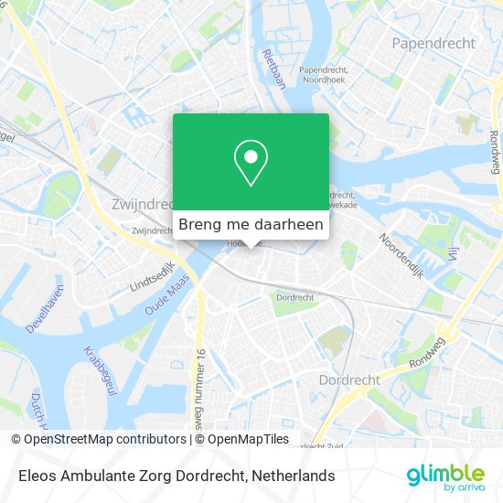 Eleos Ambulante Zorg Dordrecht kaart