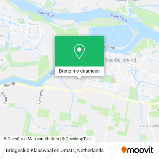 Bridgeclub Klaaswaal en Omstr. kaart