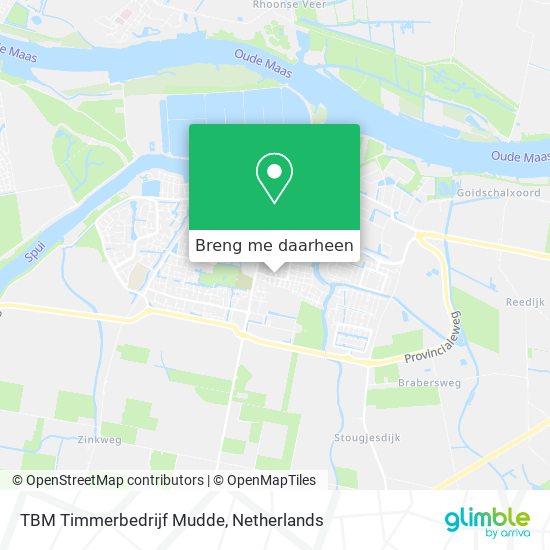 TBM Timmerbedrijf Mudde kaart