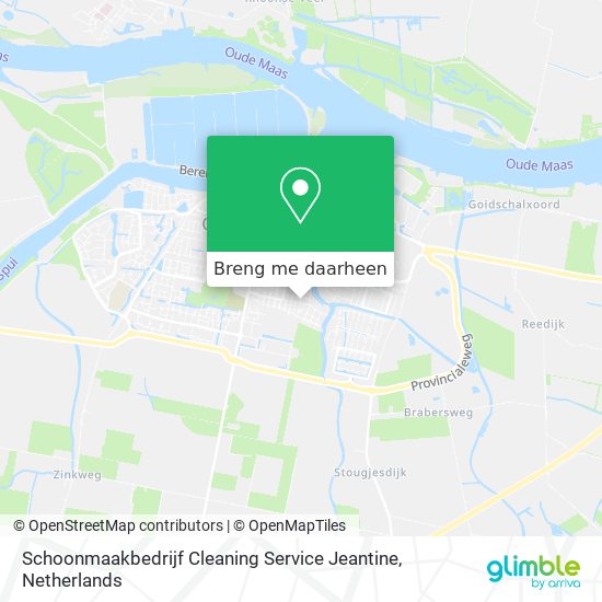 Schoonmaakbedrijf Cleaning Service Jeantine kaart