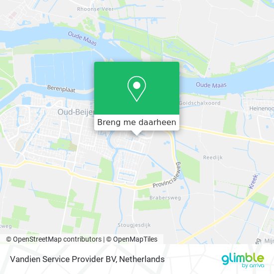 Vandien Service Provider BV kaart