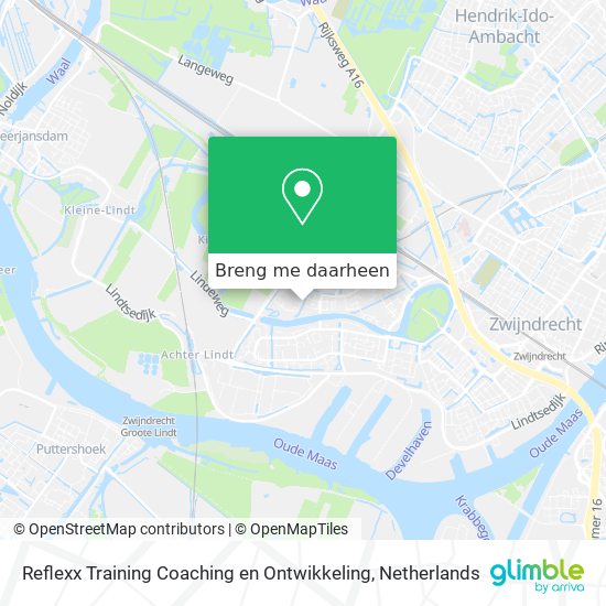 Reflexx Training Coaching en Ontwikkeling kaart