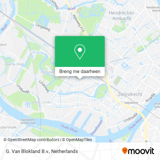 G. Van Blokland B.v. kaart