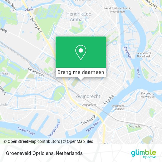 Groeneveld Opticiens kaart