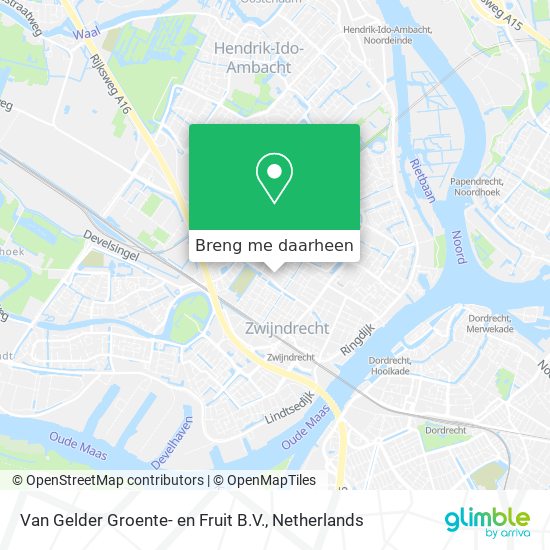 Van Gelder Groente- en Fruit B.V. kaart