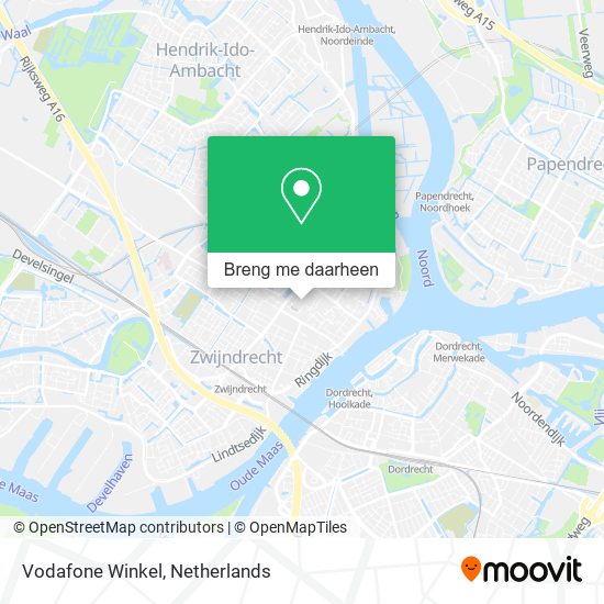 Vodafone Winkel kaart