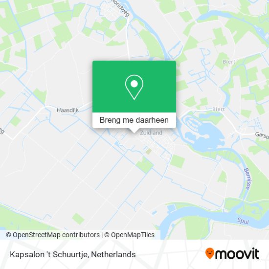 Kapsalon 't Schuurtje kaart