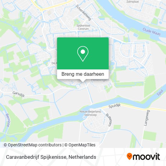 Caravanbedrijf Spijkenisse kaart