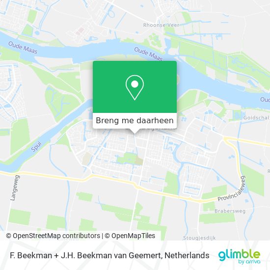 F. Beekman + J.H. Beekman van Geemert kaart