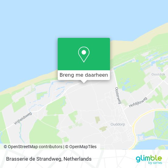 Brasserie de Strandweg kaart