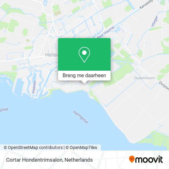 Cortar Hondentrimsalon kaart
