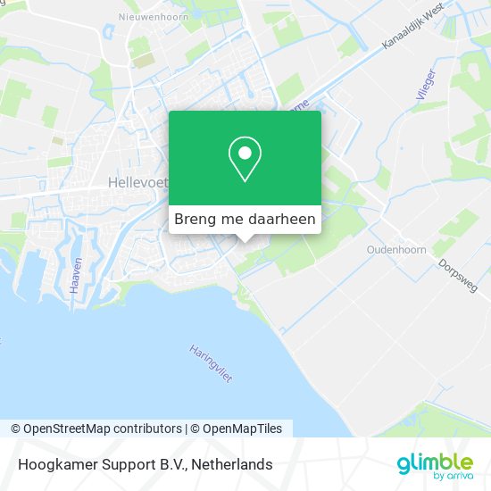 Hoogkamer Support B.V. kaart