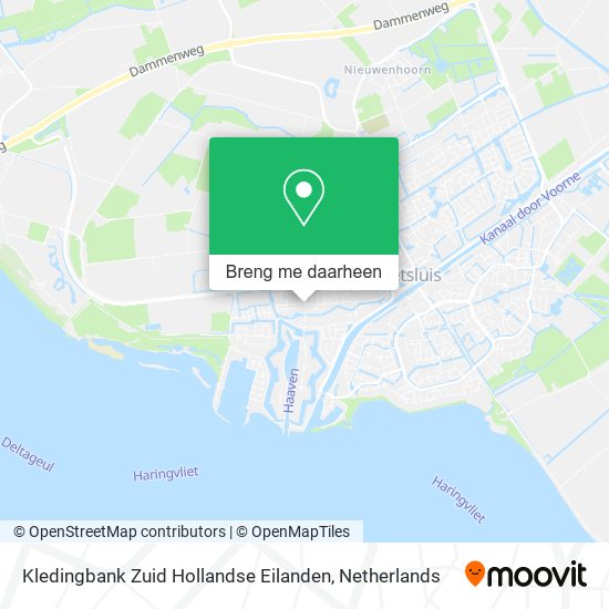 Kledingbank Zuid Hollandse Eilanden kaart